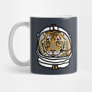 Tiger Astronaut Funny Animals in Space Mug